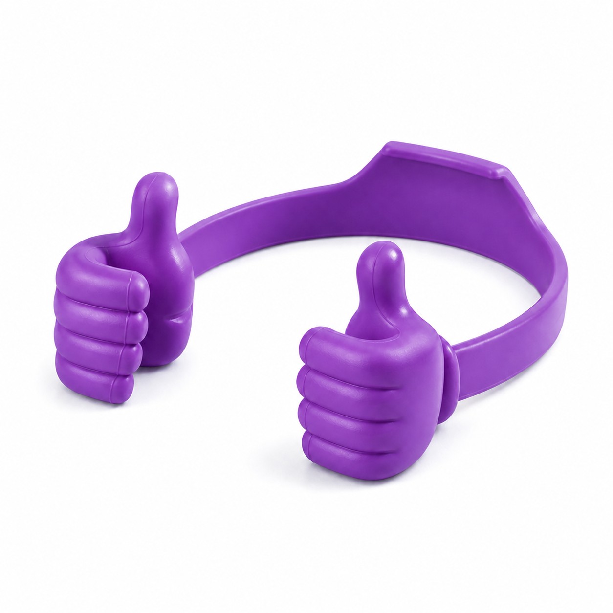 Adjustable Thumbs Up Device Stand — Purple