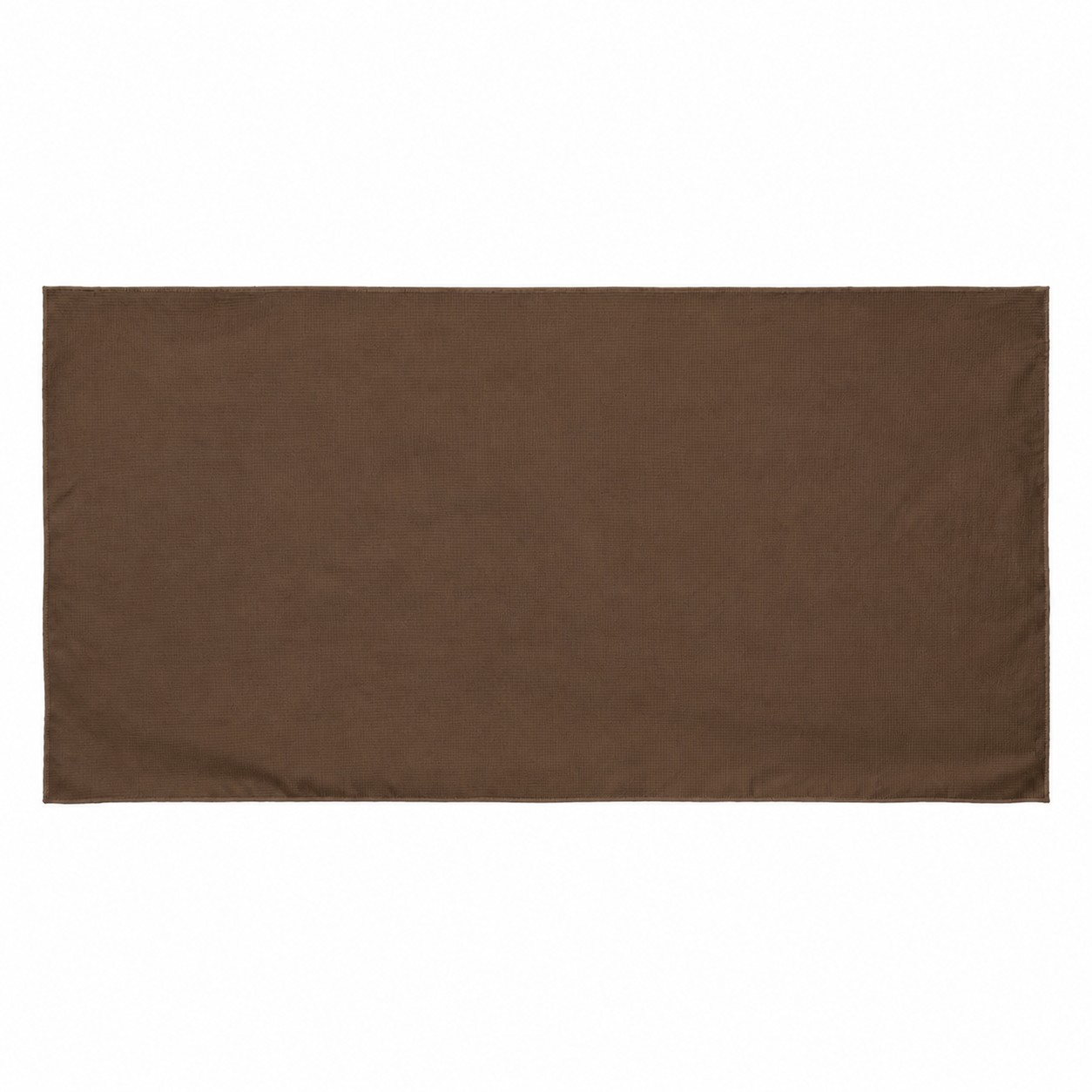 Waffle Weave Beach Towel — Brown