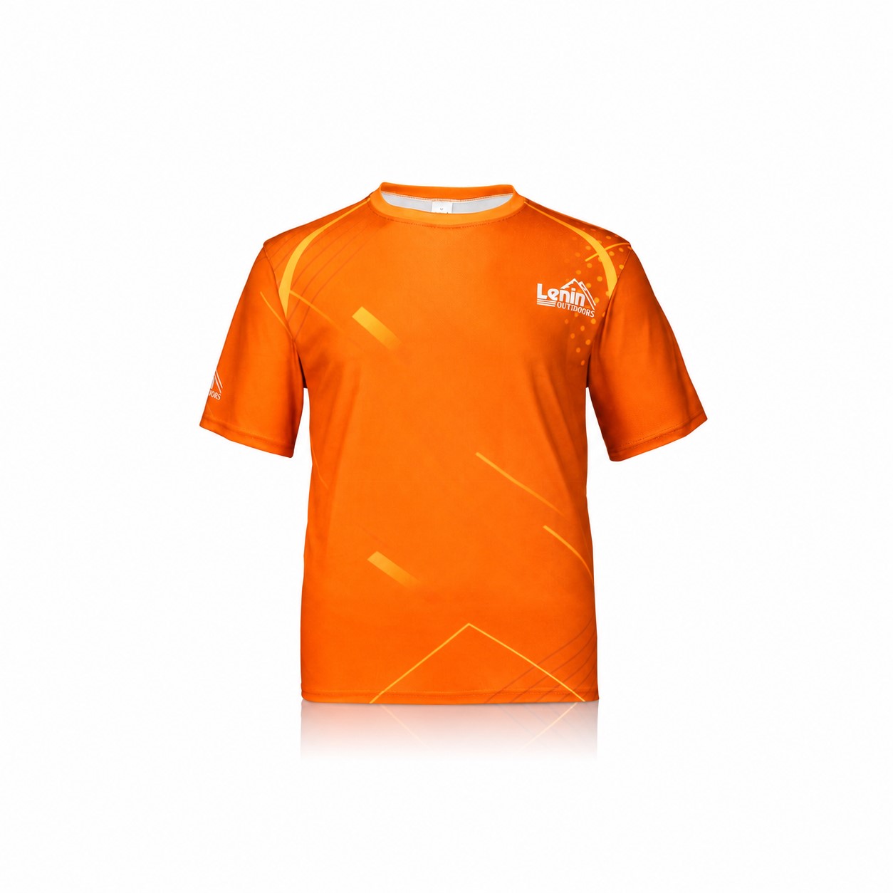 Quick-Drying Polyester Crew Neck T-Shirt — Orange