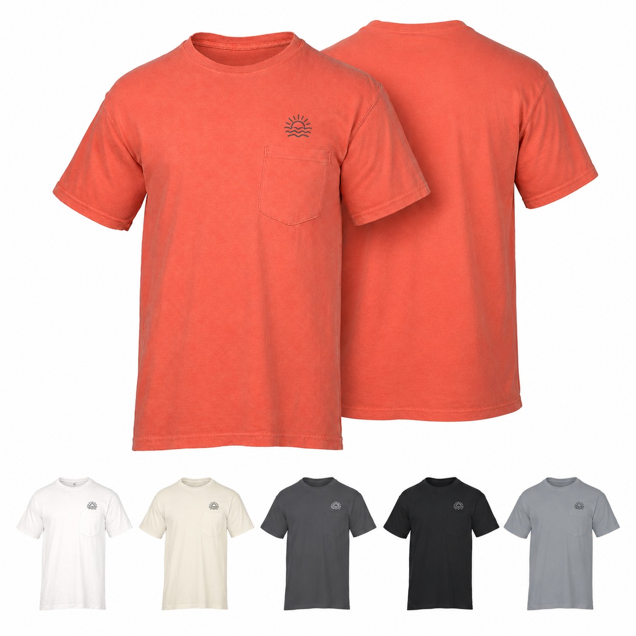 Garment Dyed Cotton Pocket Shirt