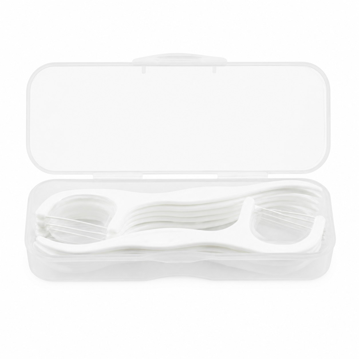 Compact Plastic Dental Floss Pick Set — view 2
