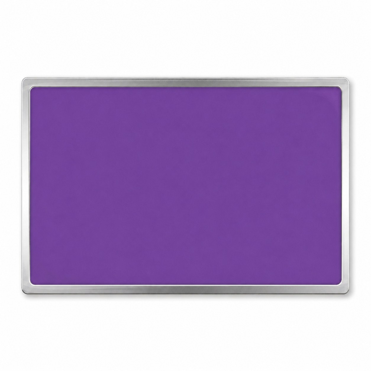 Rectangle Epoxy Dome Lapel Pin — Purple