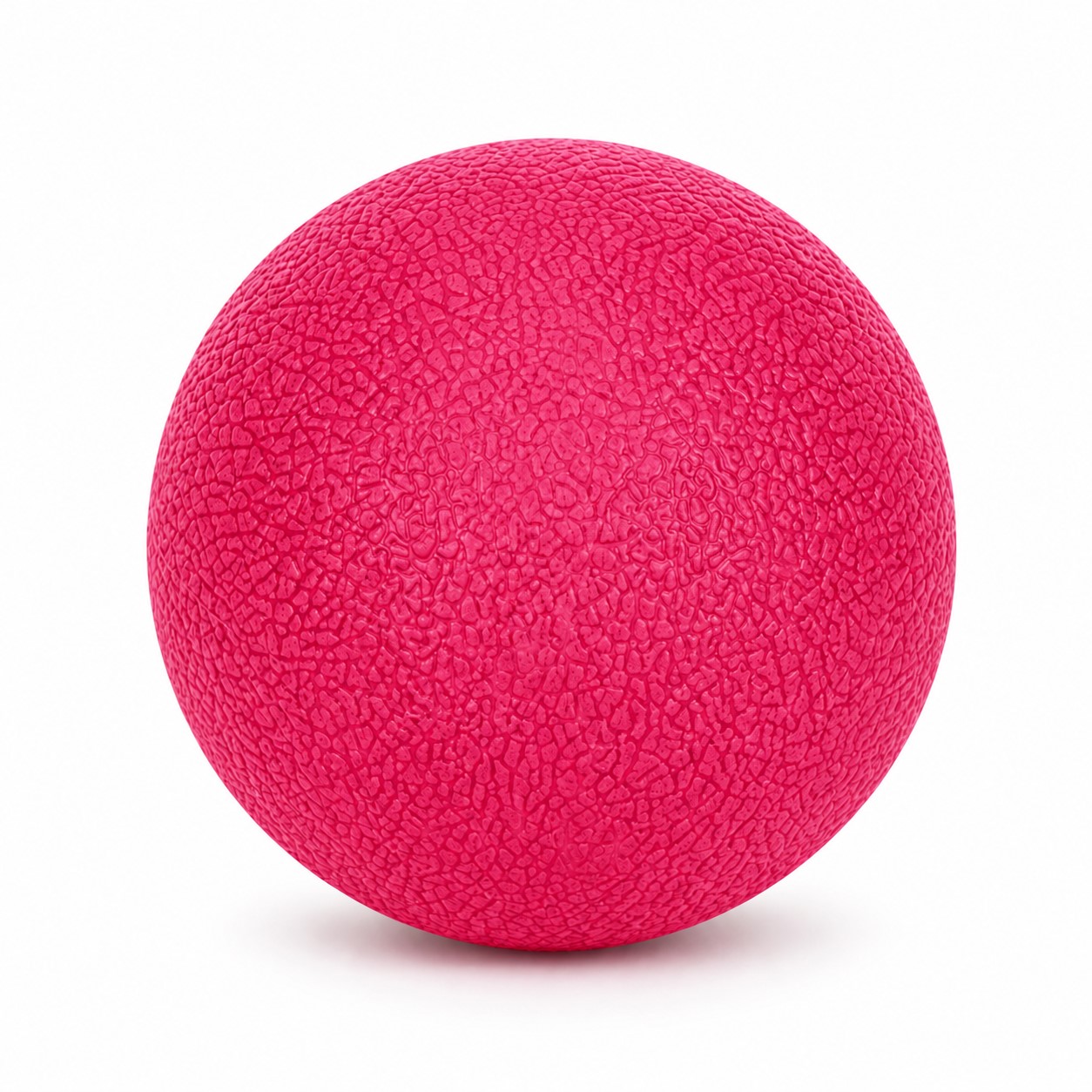 Compact Plastic Massage Ball — Rose Red