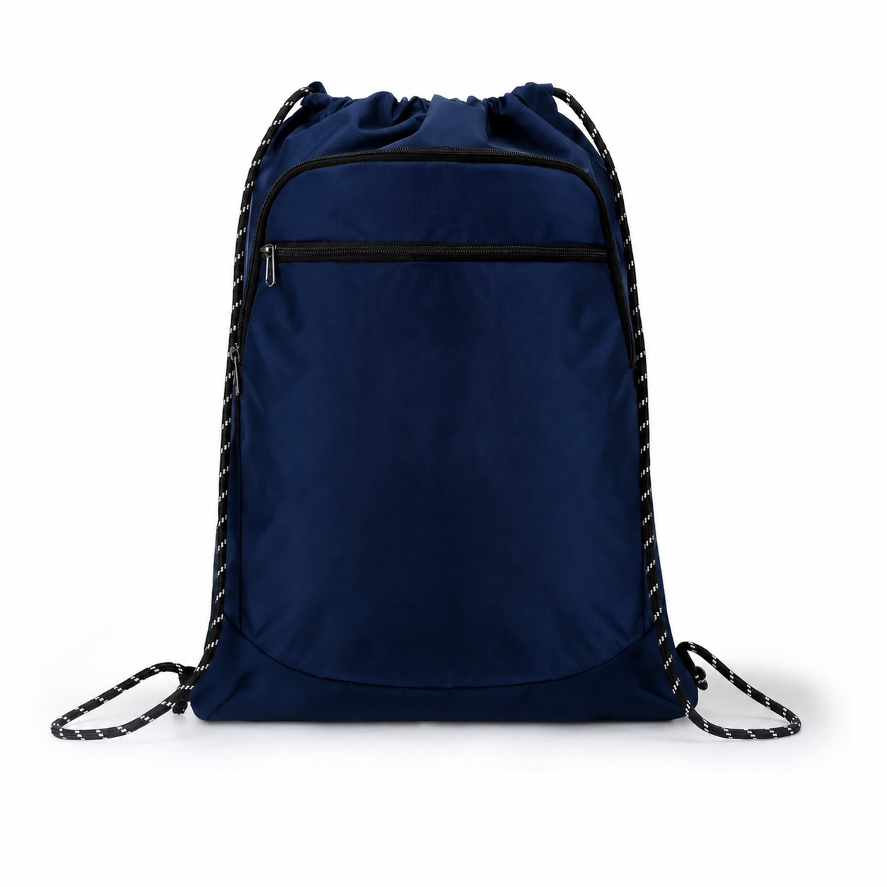 Reinforced Bottom Drawstring Sackpack — Navy Blue