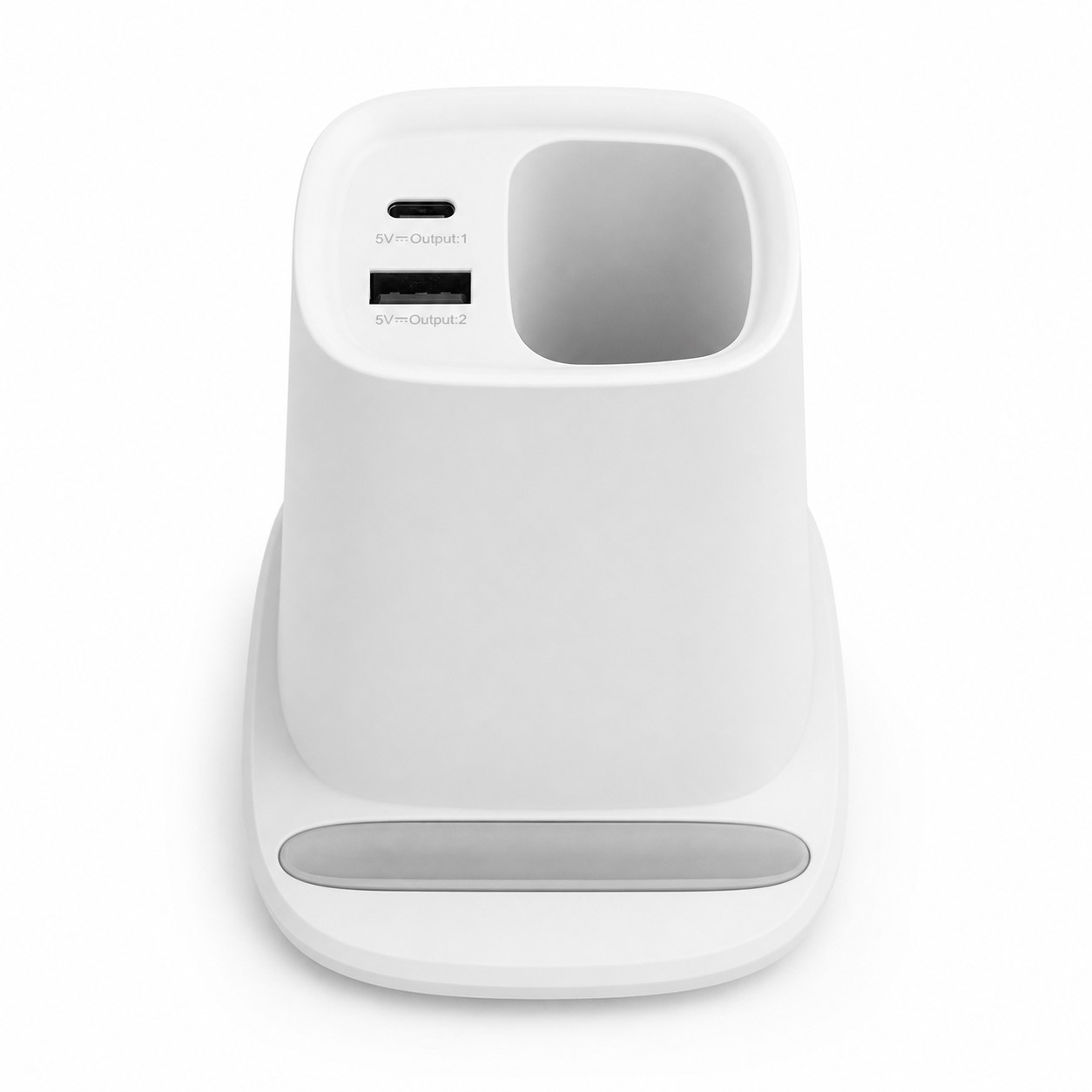 Desktop Phone Charging Organizer With Pen Tray — view 2