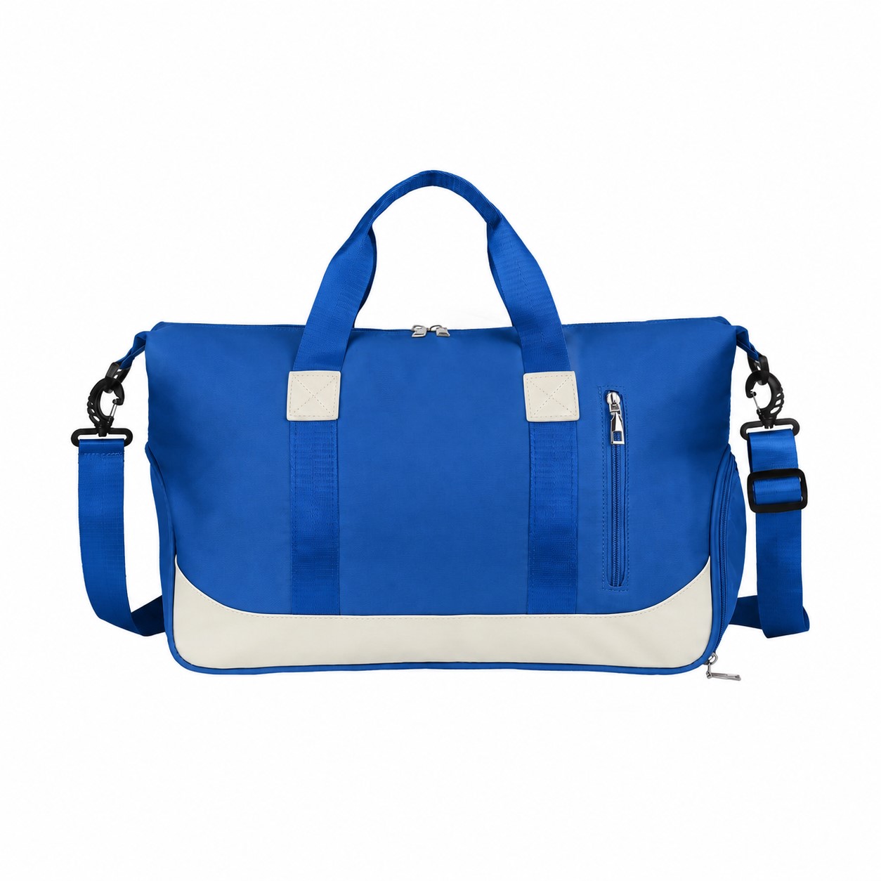 Zippered Storage Duffel Bag — Blue