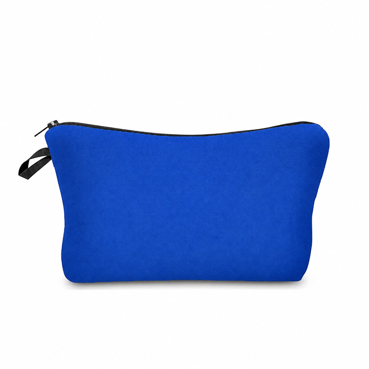 Polyester Cosmetic Travel Zipper Pouch — Blue