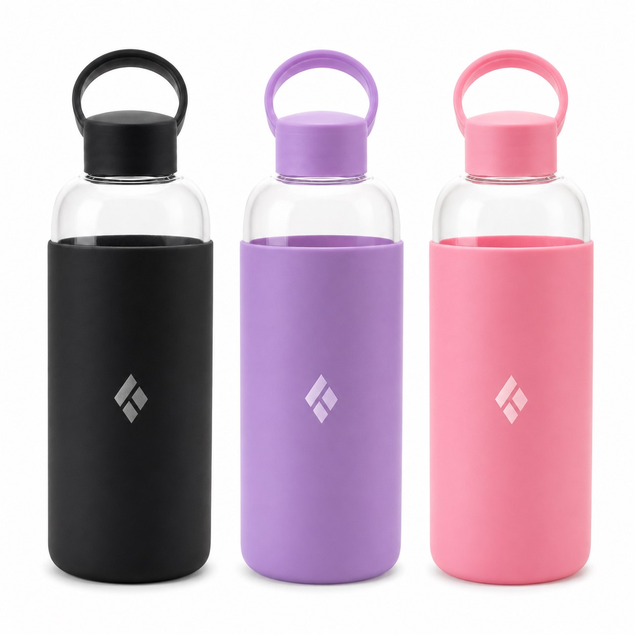 Borosilicate Glass Bottle With Silicone Sleeve