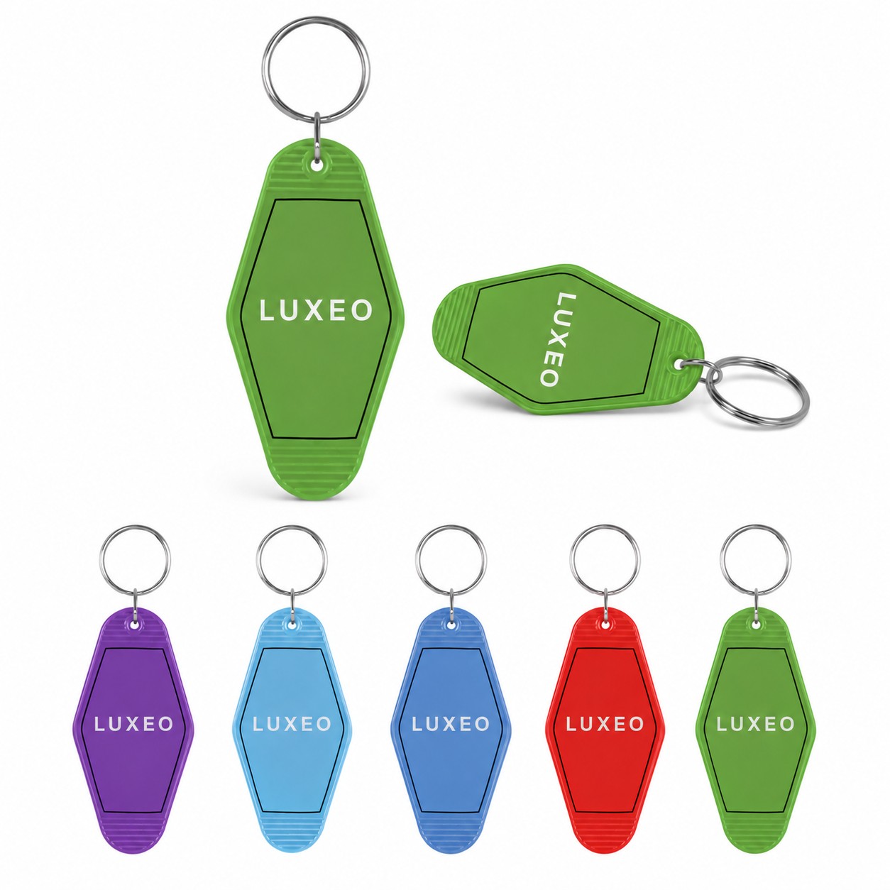 Plastic Motel Key Tag Ring