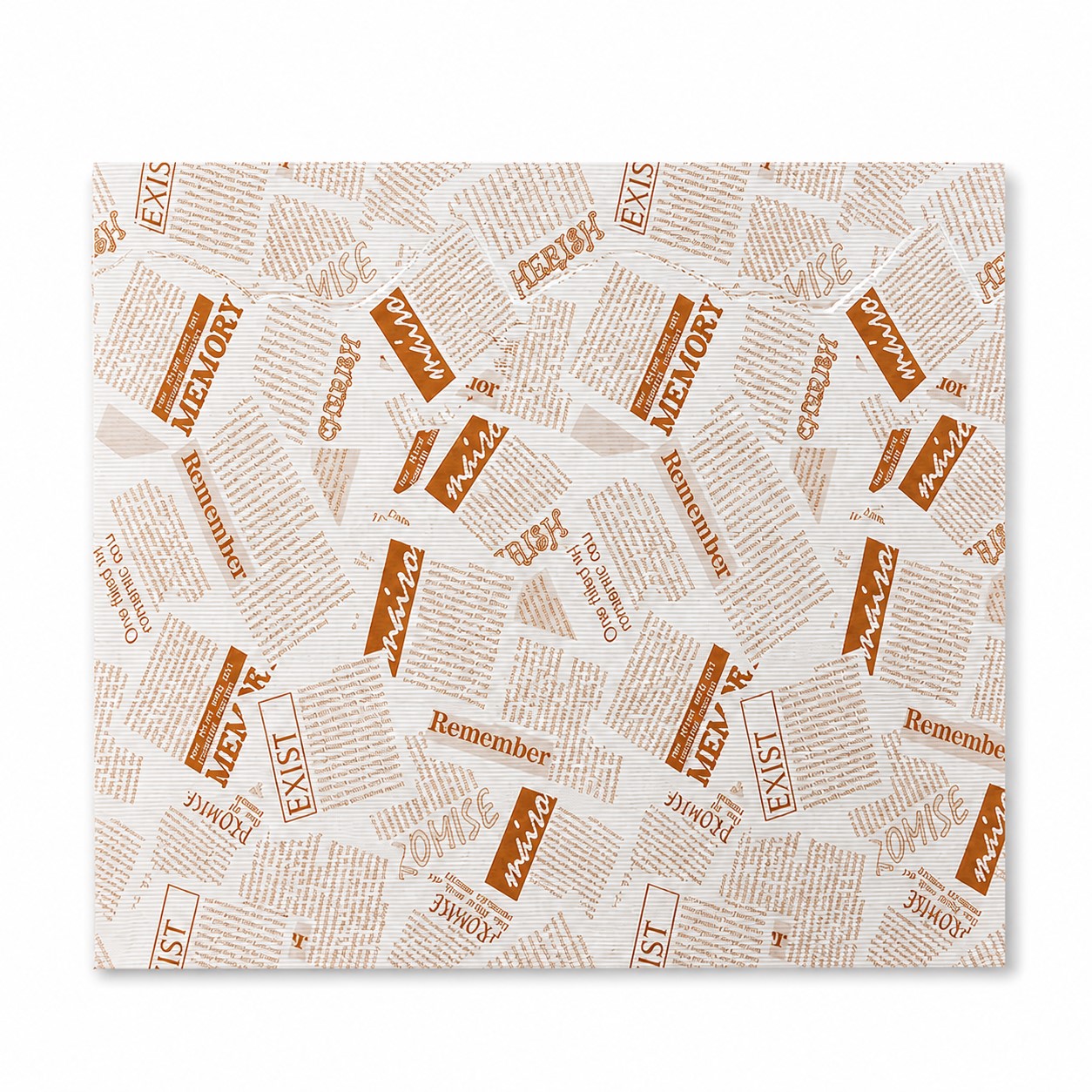 Square Deli Wax Paper Sheets — Copper Brown