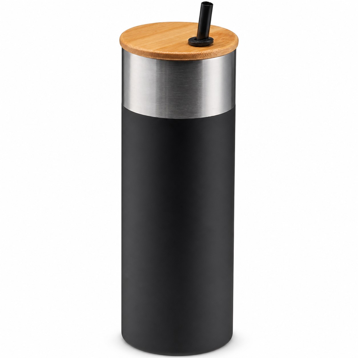 Bamboo Lid Insulated Travel Tumbler — view 2