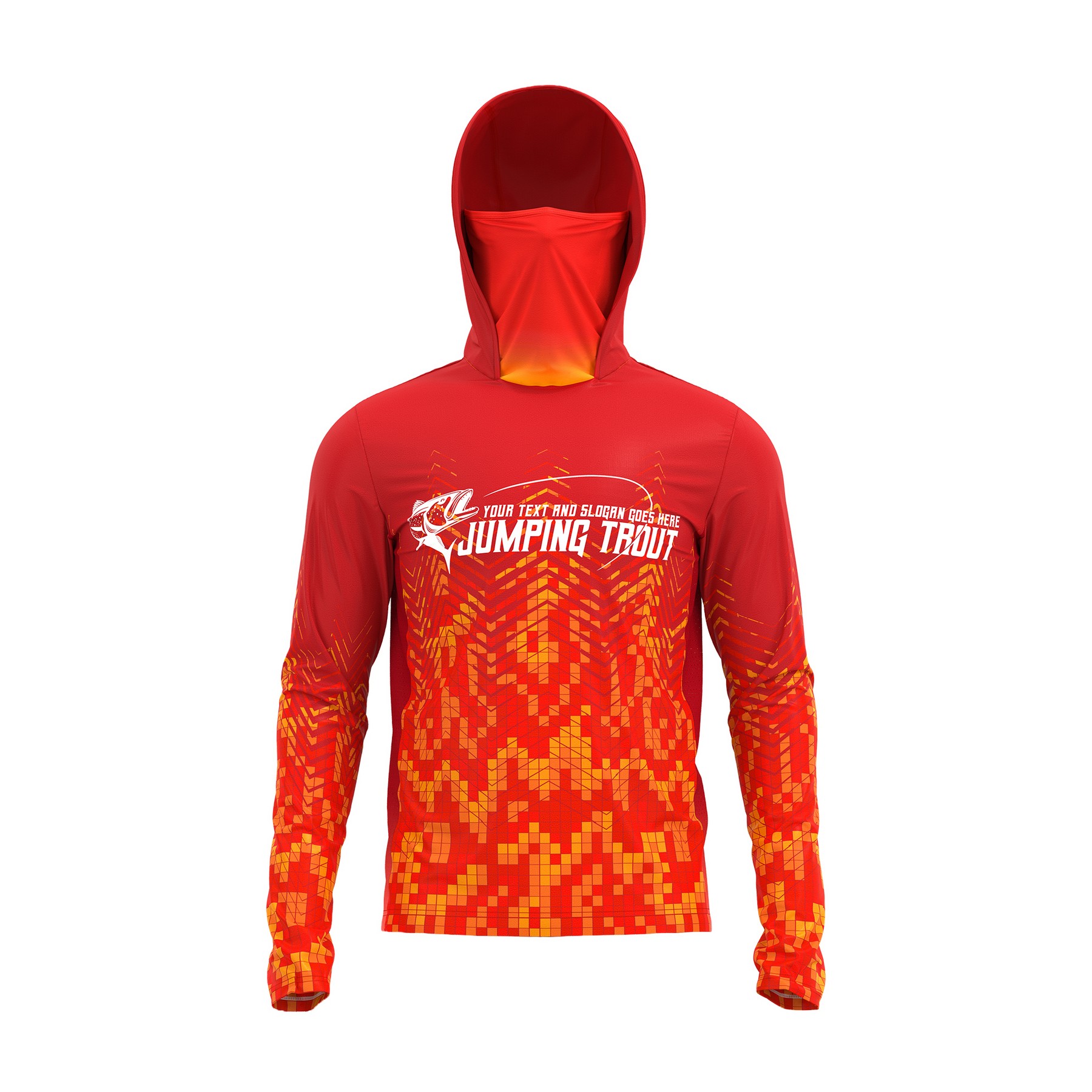 Polyester Spandex UPF Hoodie — view 2