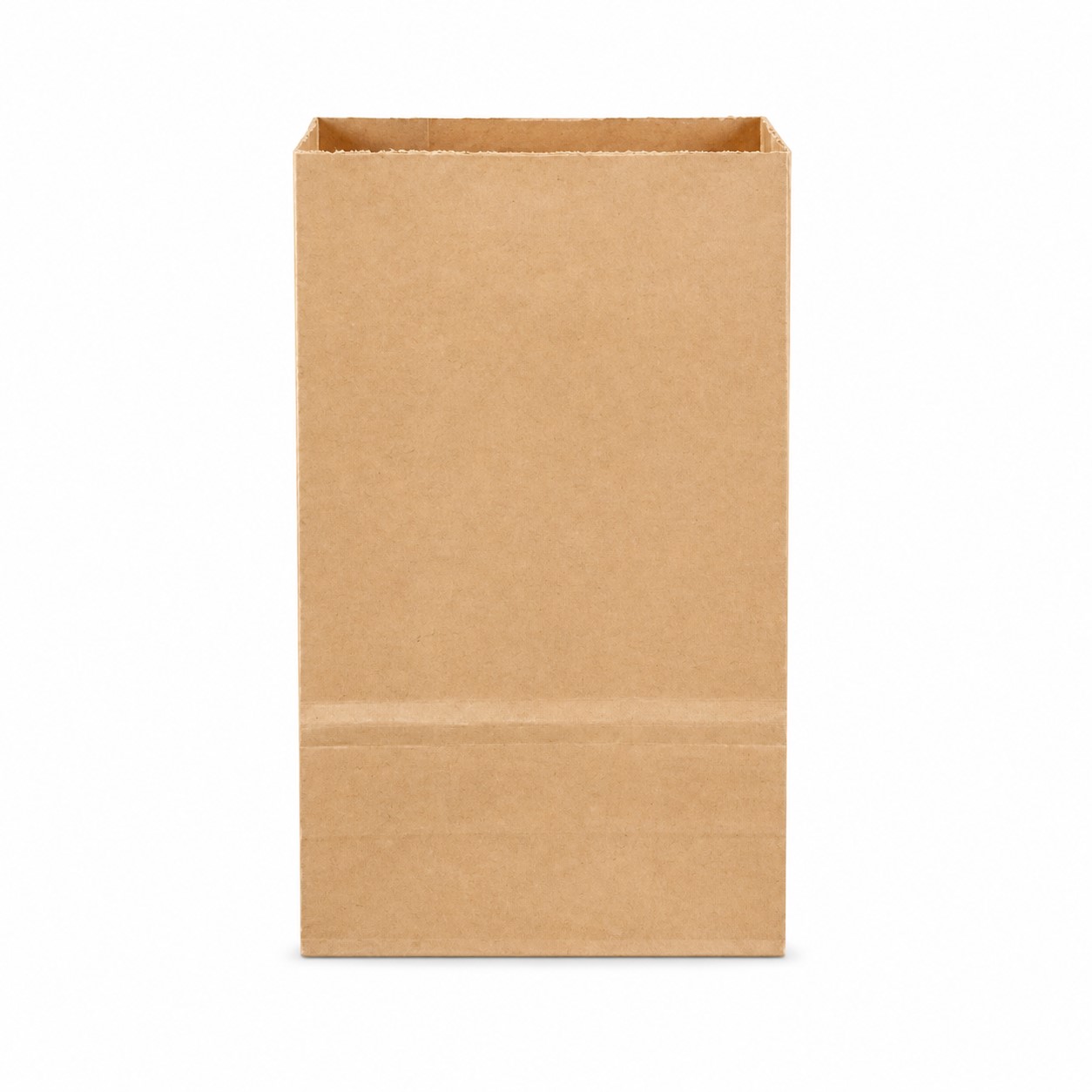 Flat Base Natural Paper Lunch Bag — view 2