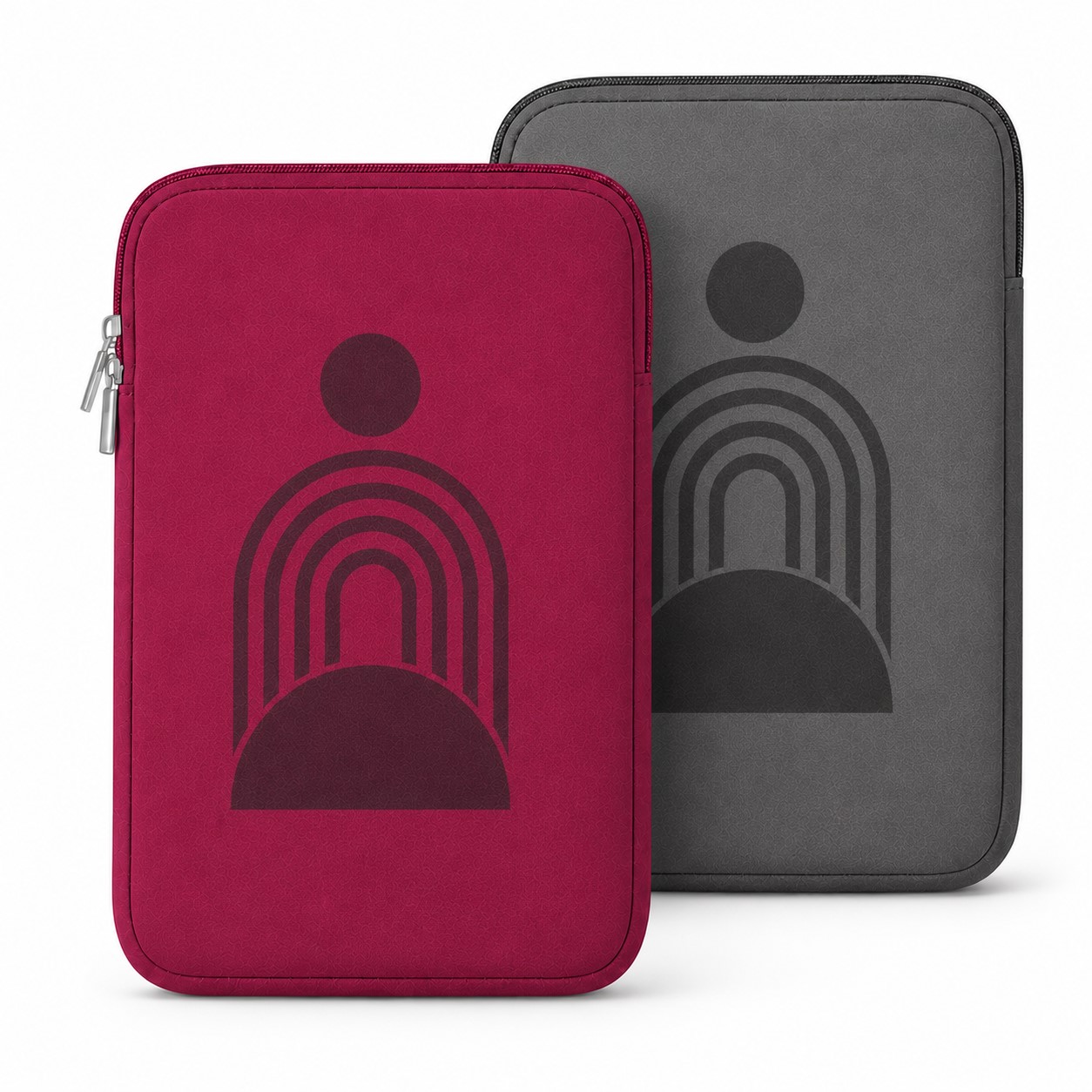 Zippered Fabric Laptop And Tablet Sleeve
