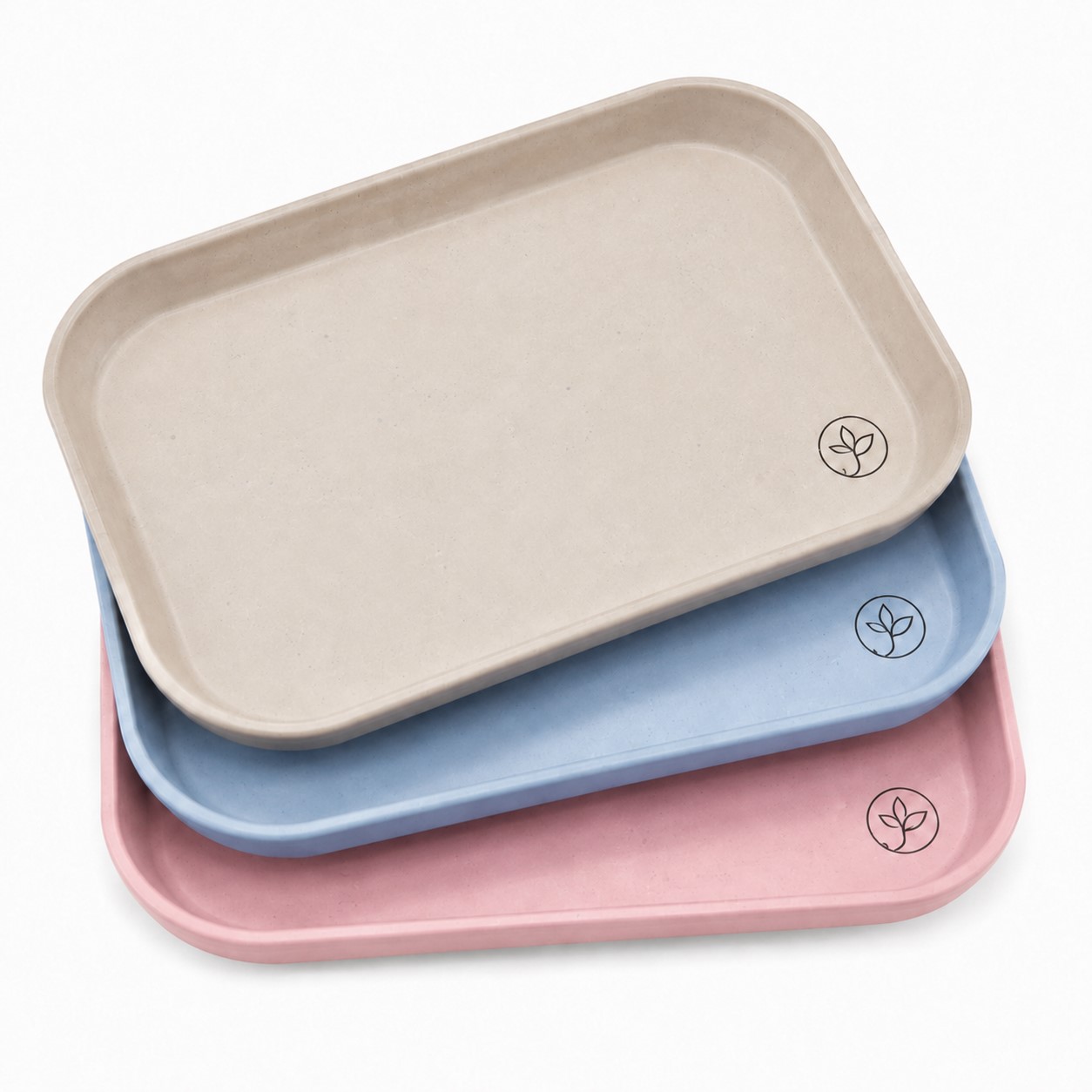 Square Bagasse Fiber Serving Tray