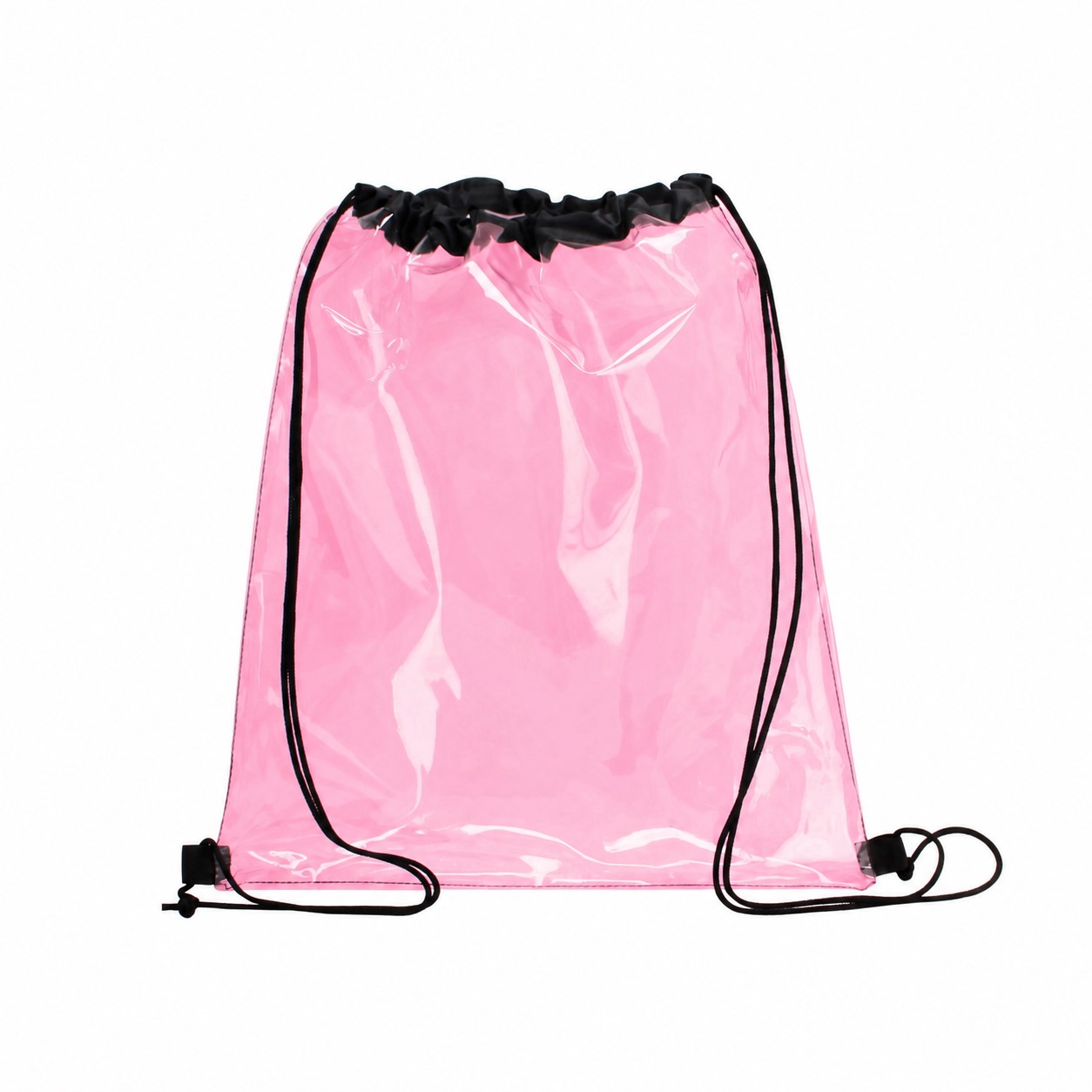 PVC Drawstring Bag — Pink