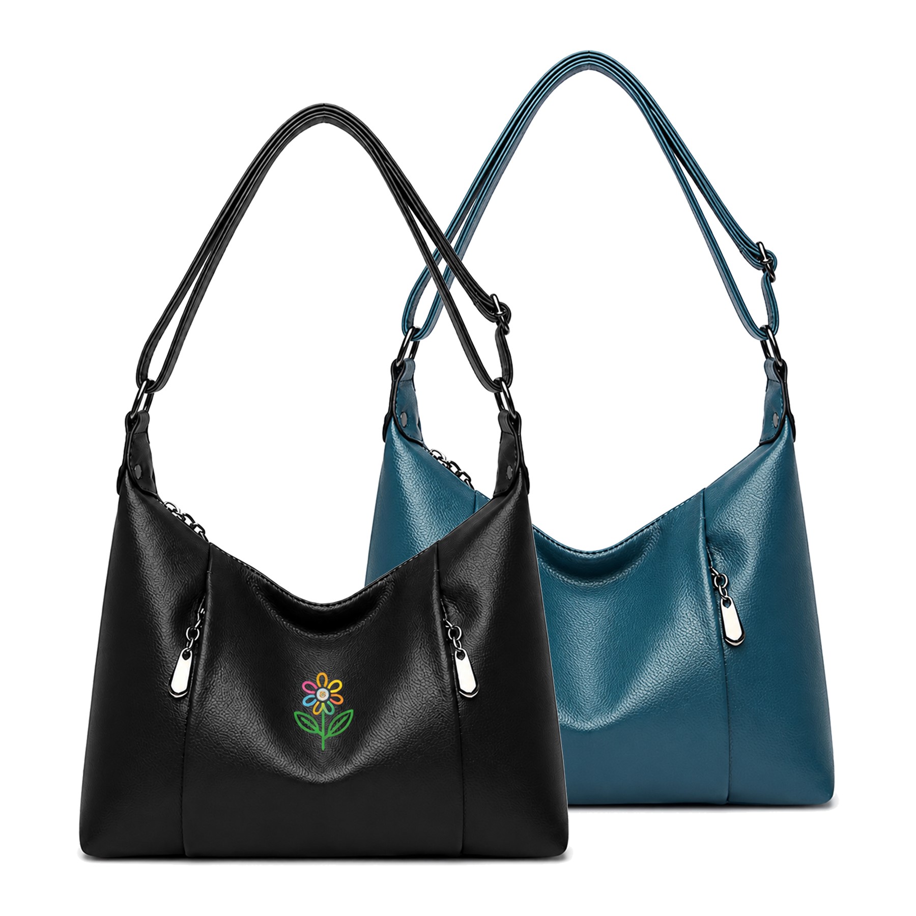 Adjustable Leather Shoulder Tote
