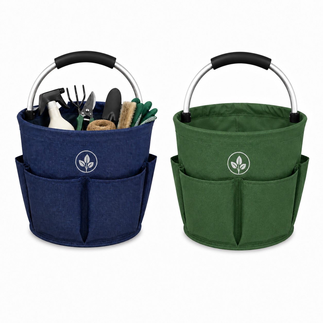 Collapsible Oxford Basket With Six Side Pockets