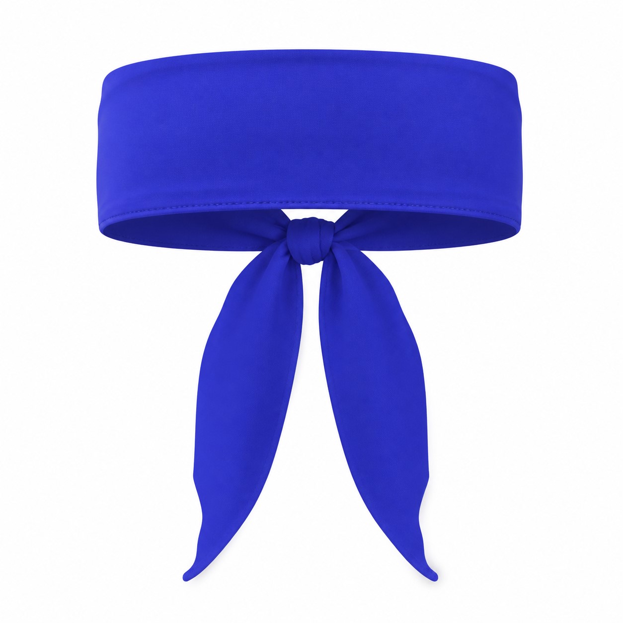 Tie End Polyester Spandex Sports Sweatband — view 2