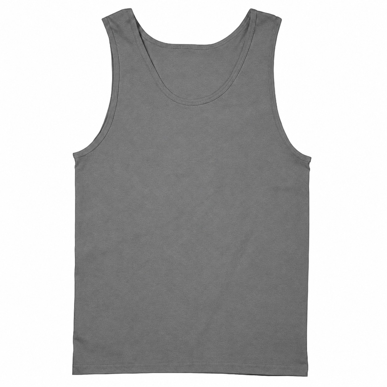 Cotton Sleeveless Tank Top — Gray