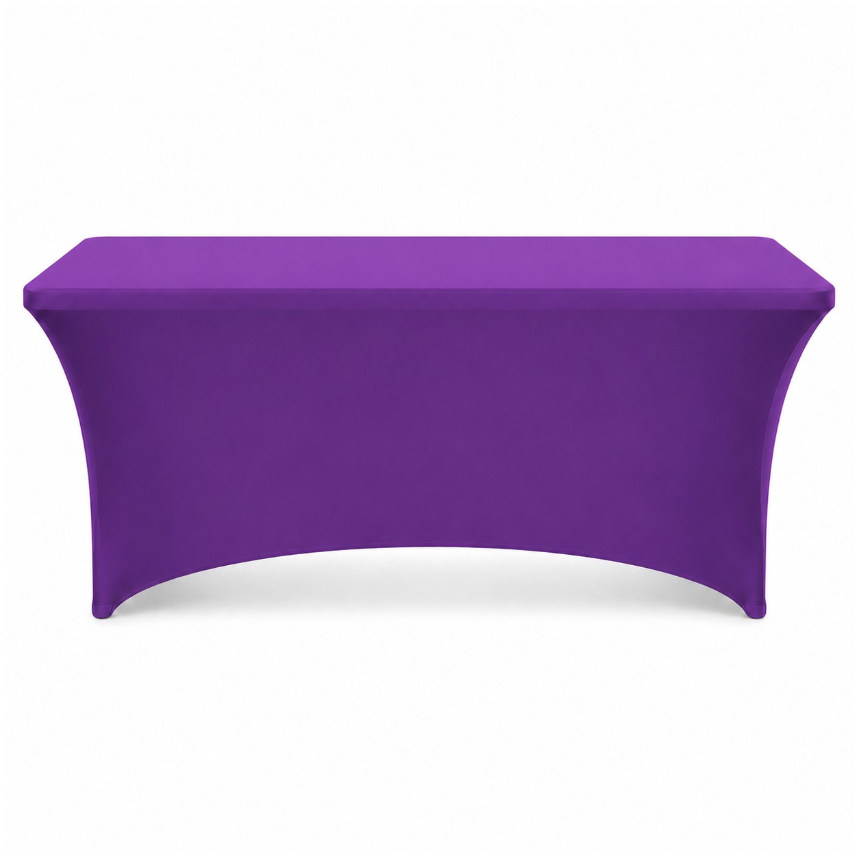 Four Foot Stretch Fitted Table Cover — Purple