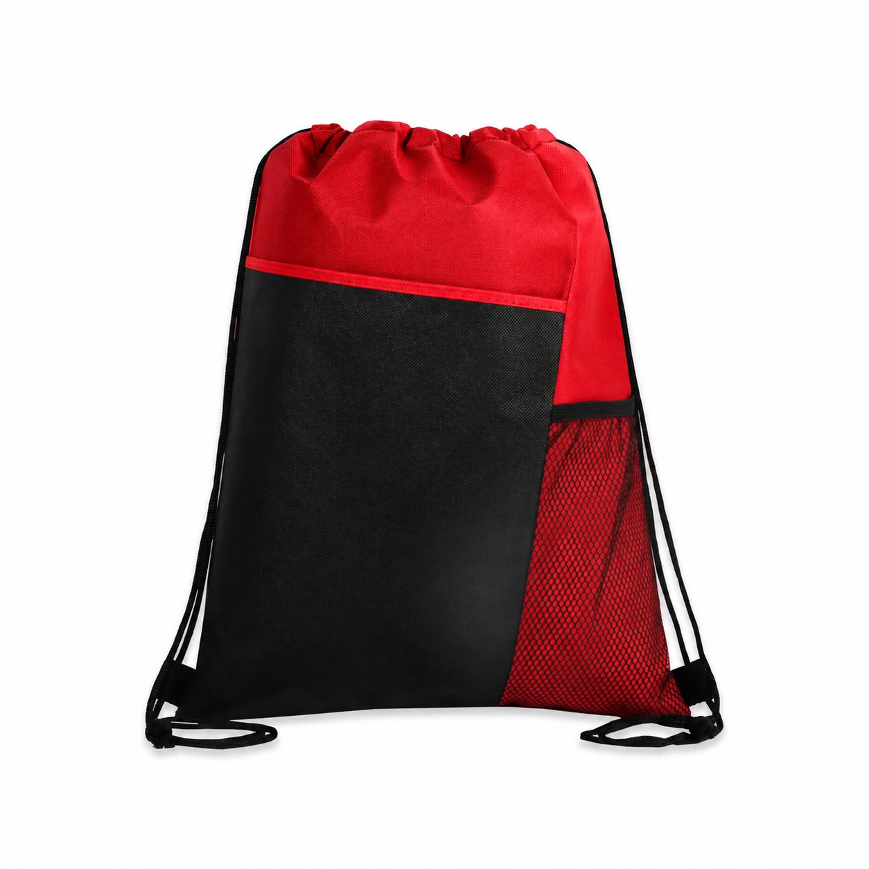 80GSM Non-Woven Drawstring Bag — Red