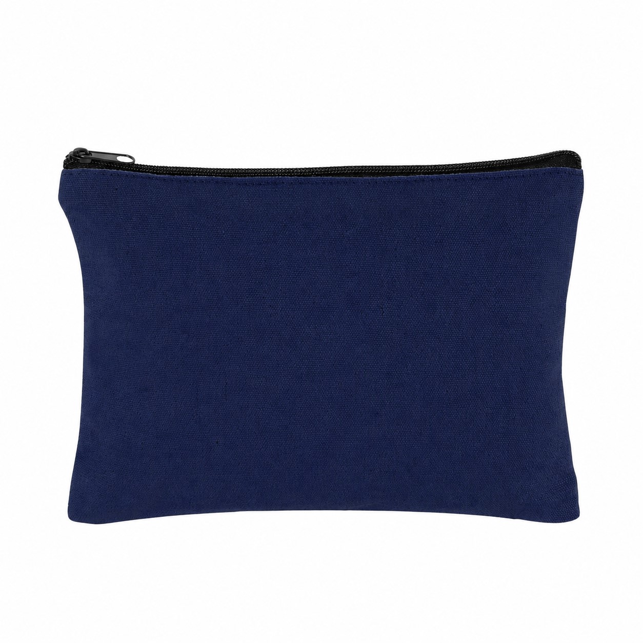 Canvas 11" Makeup Bag — Navy Blue