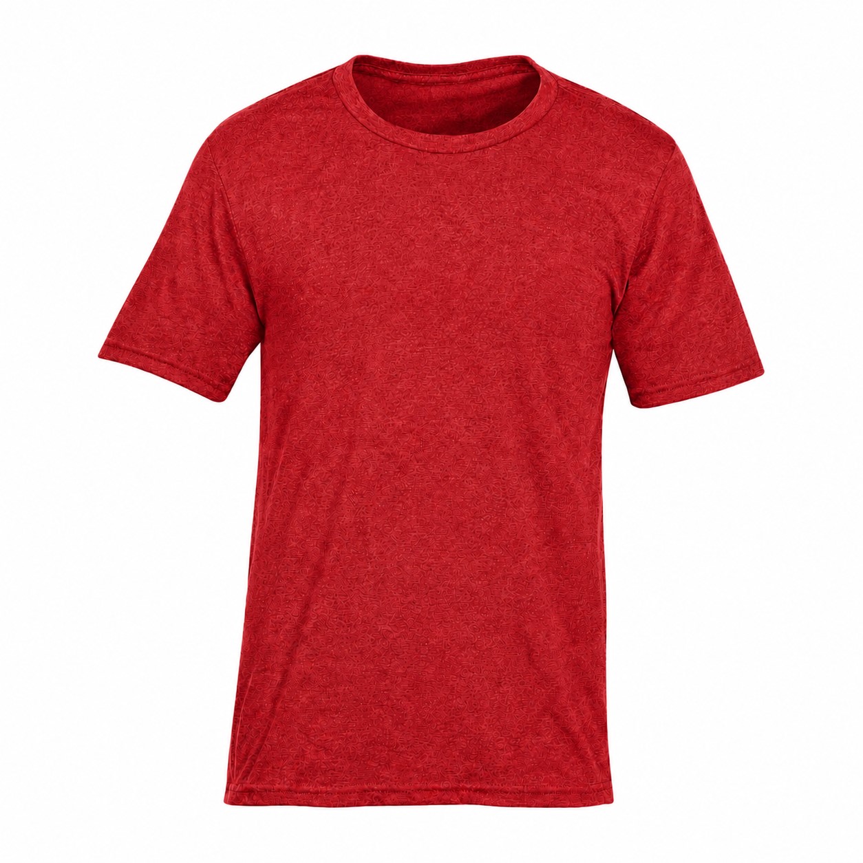 Blend Cotton Polyester Tee — Red