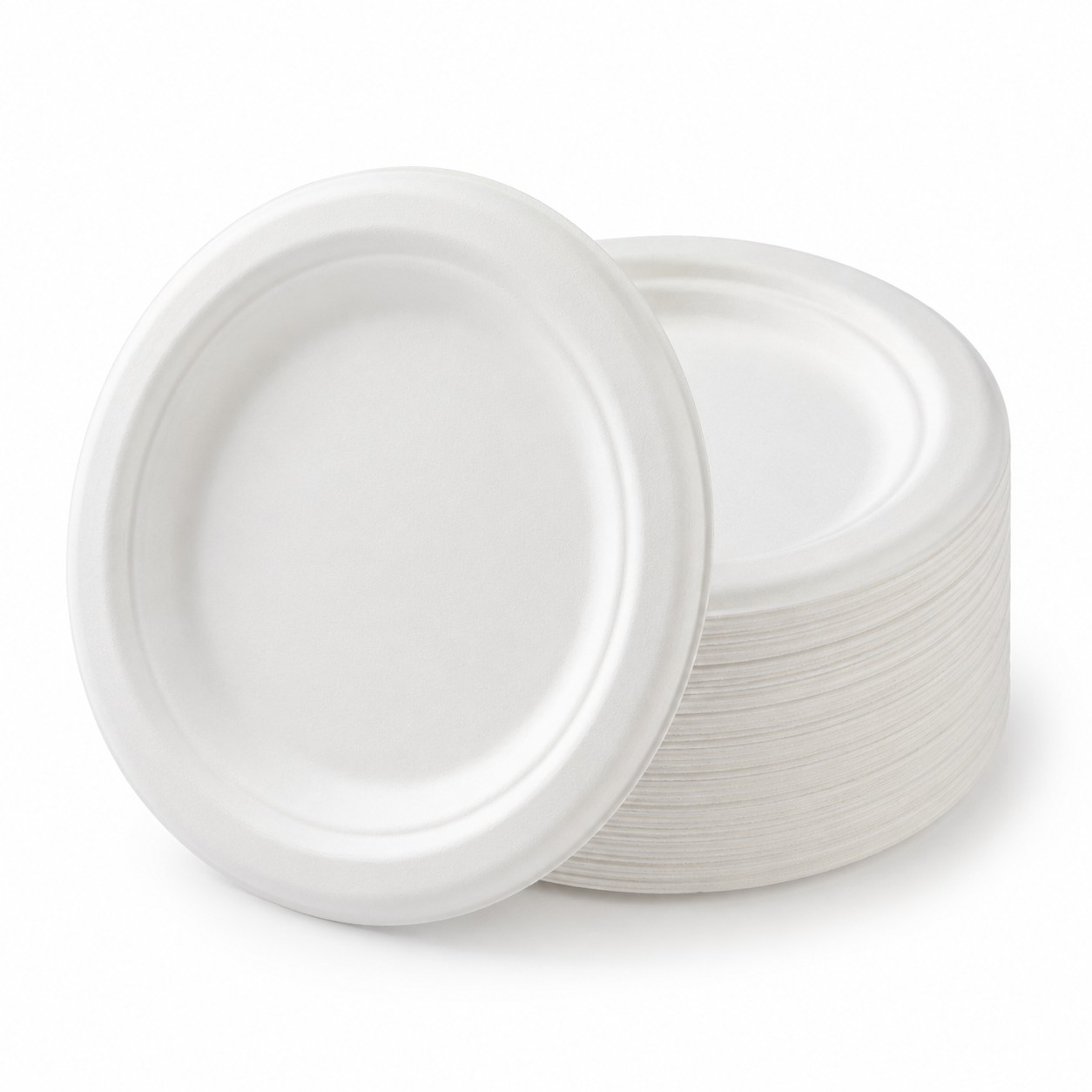 Round Sugarcane Paper Plates