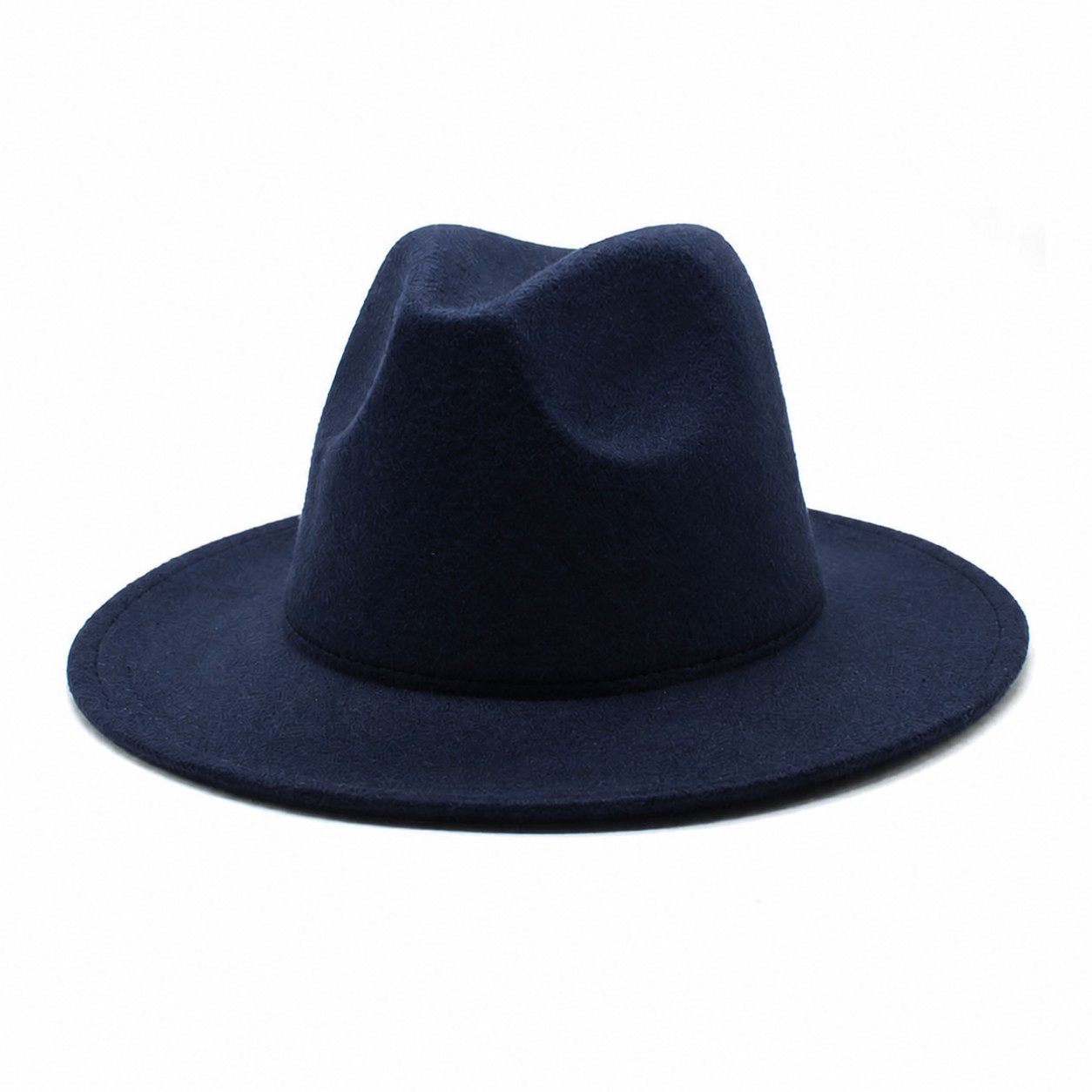 Polyester Wide Brim Fedora Hat — view 9