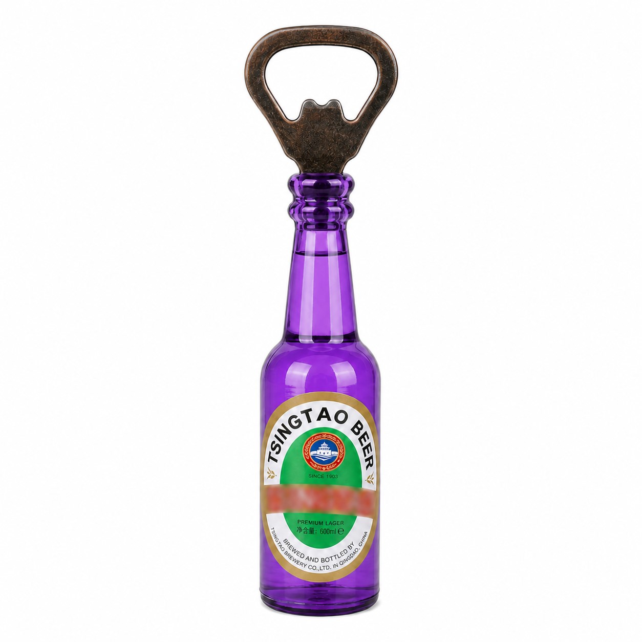 Magnetic Bottle Opener Fridge Accessory — Purple