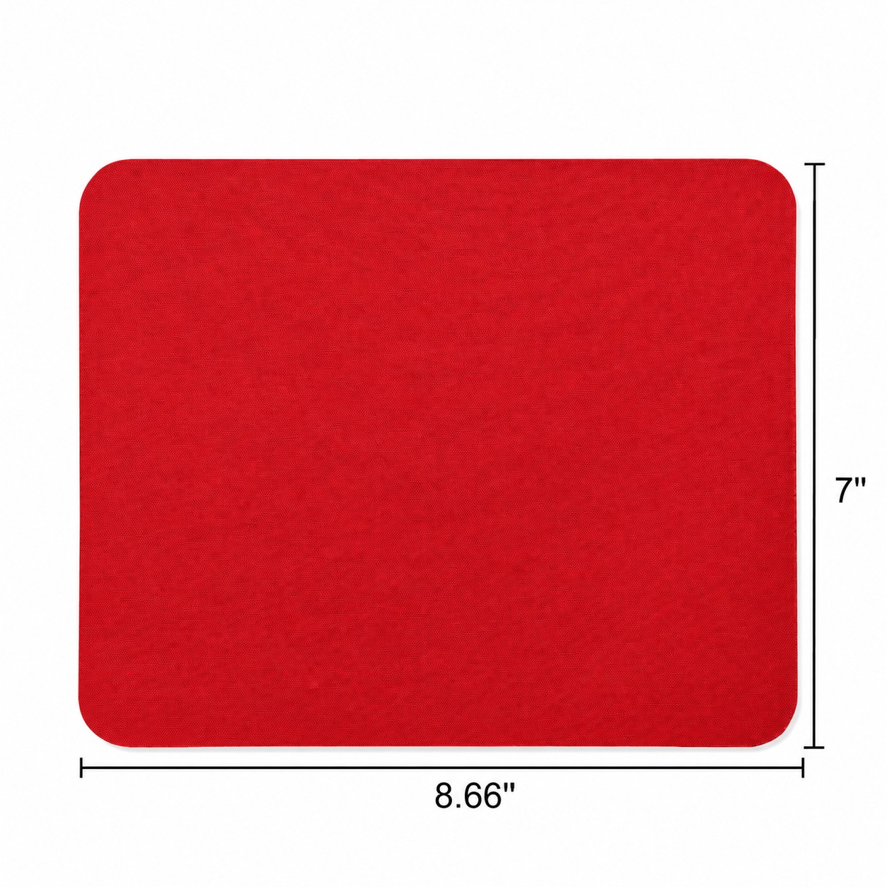 Soft Surface Fabric Mouse Pad — Red