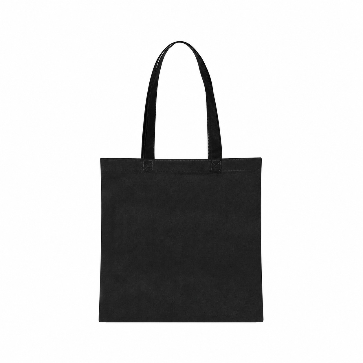 14-Inch Non-Woven PET Tote Bag — Black
