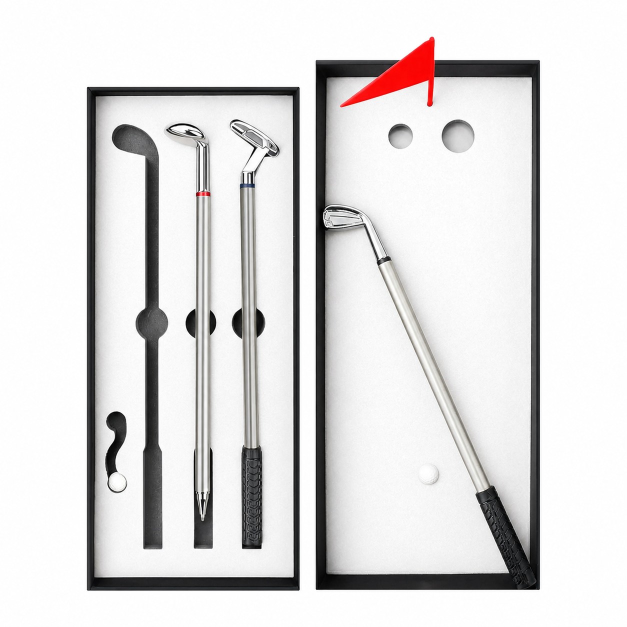 Desktop Golf Pen Gift Set — White