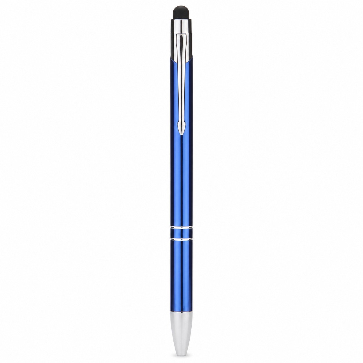 Glossy Metal Click Action Ballpoint Pen — view 2