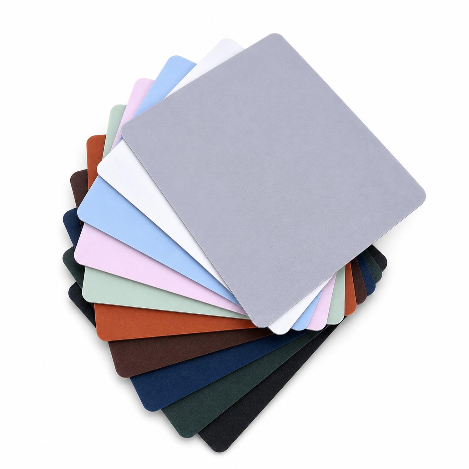 Double-Sided PU Mouse Pad With Coaster
