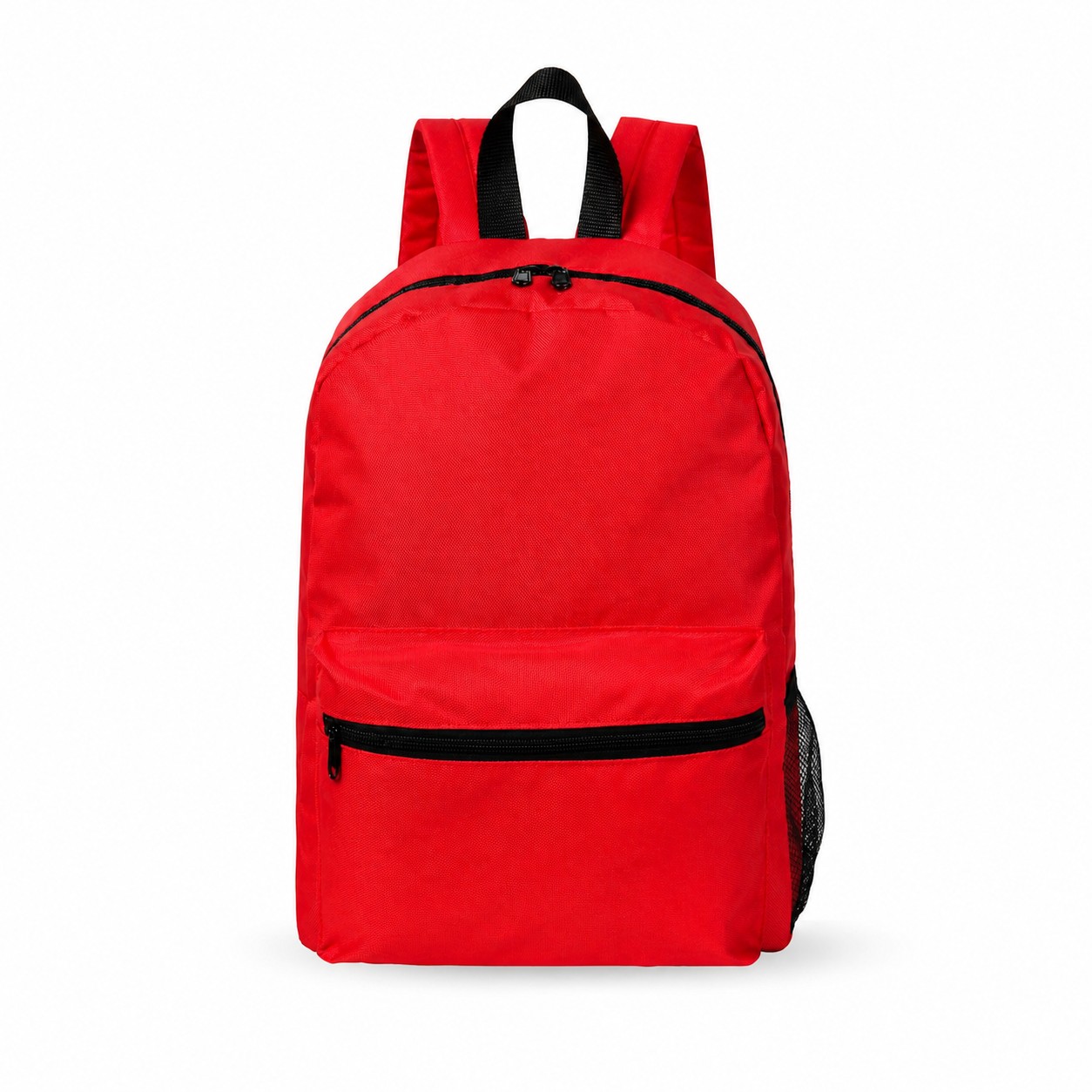 600D Polyester Backpack — Red