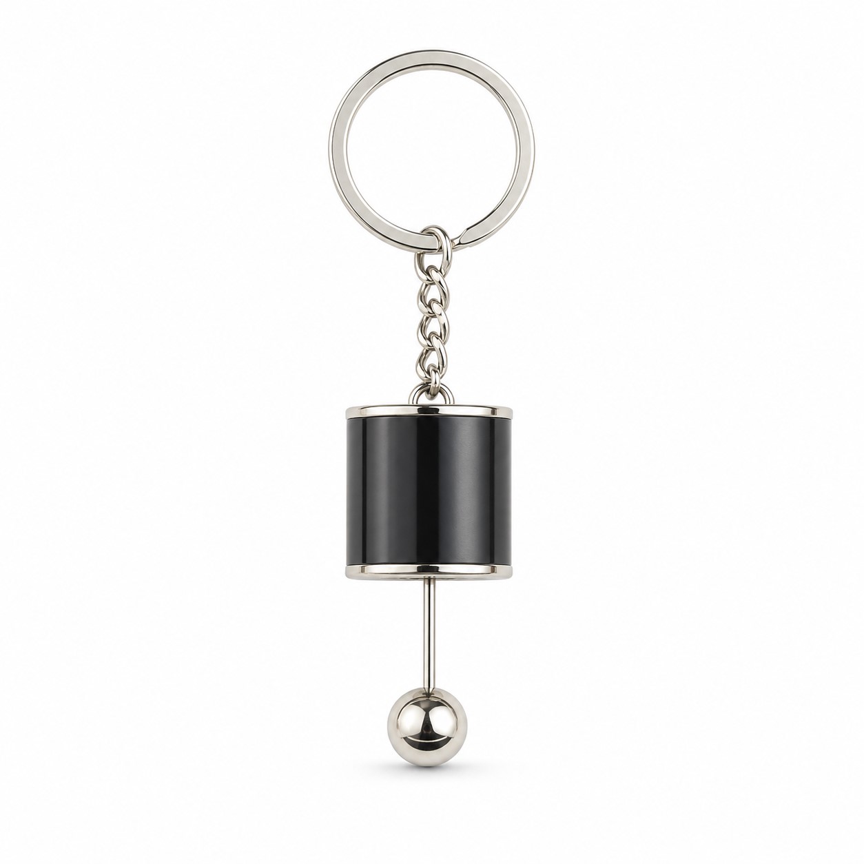 Mini Metal Gear Shift Fidget Keychain — view 2