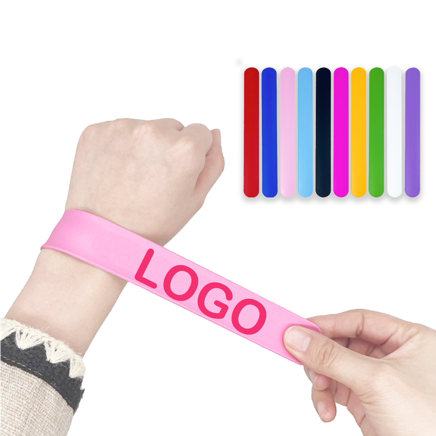 Silicone Slap Wristband Bracelet