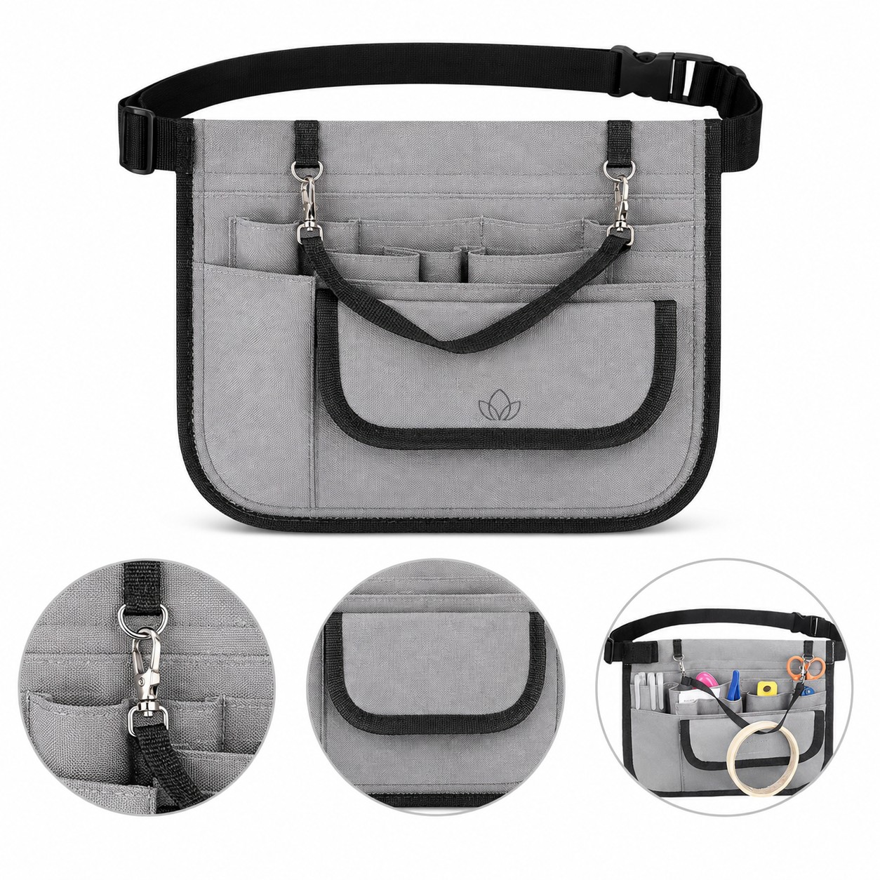 Adjustable Fabric Medical Utility Waist Bag — view 1