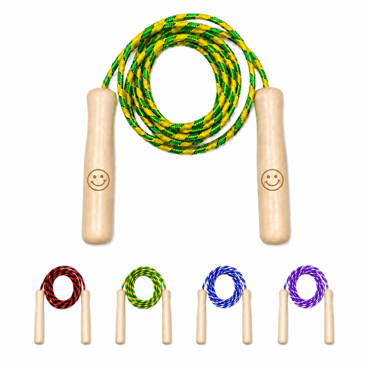 Children's Cotton Skipping Rope With Wood Handles