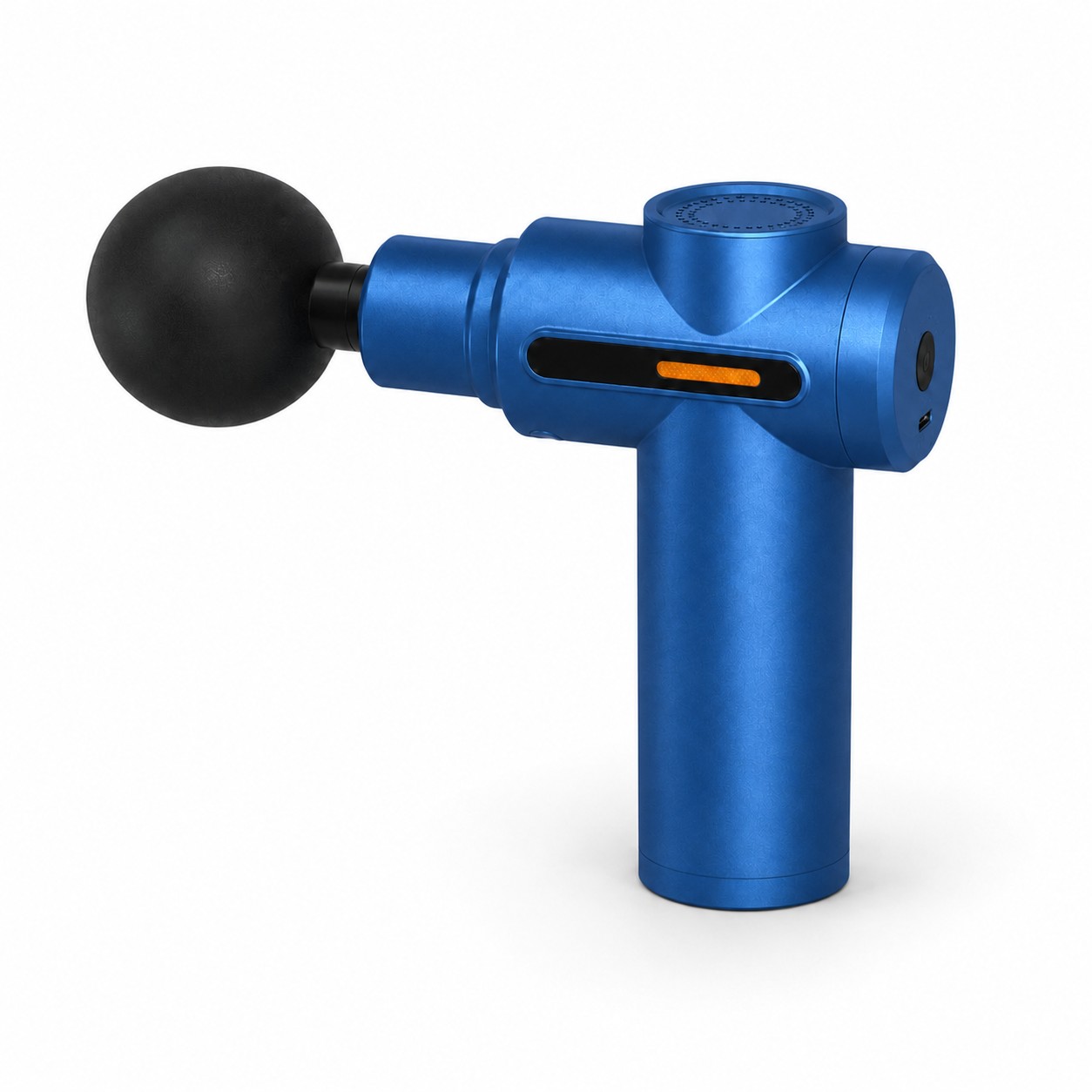 Compact Metal Massage Gun — Blue