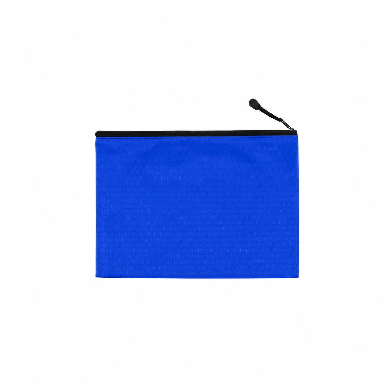 Canvas Zippered Travel Pouch — Royal Blue