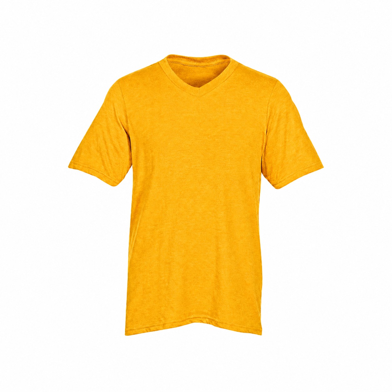 Men's Ringspun Cotton V Neck Shirt — Gold