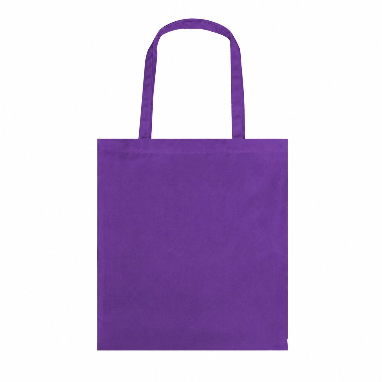 8 Oz Polyester Canvas Tote Bag — Purple