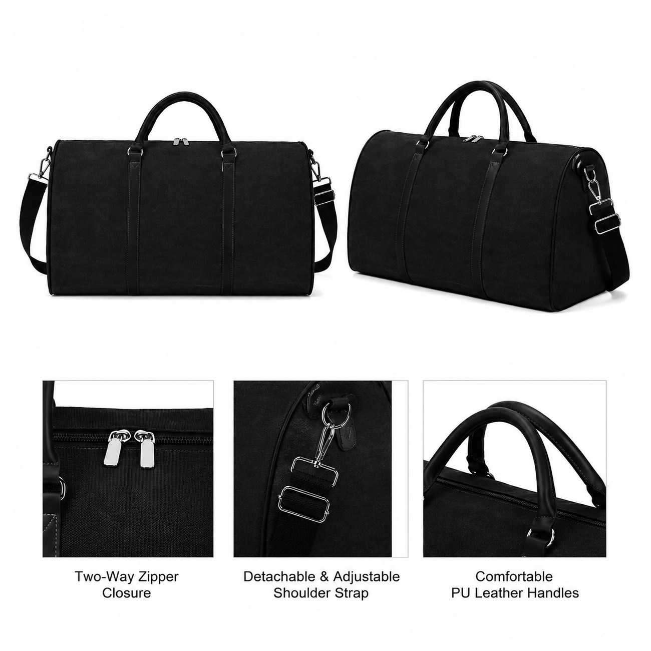 Canvas Zippered Storage Duffel Bag