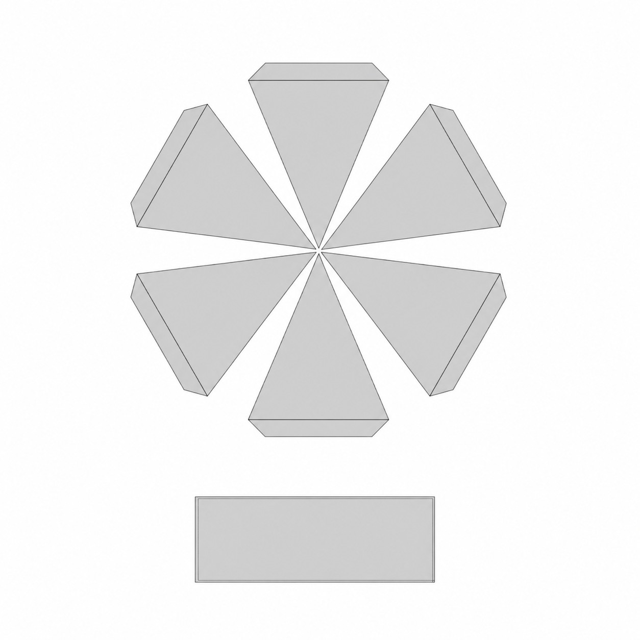 Portable Beech Pole Sun Umbrella — Silver