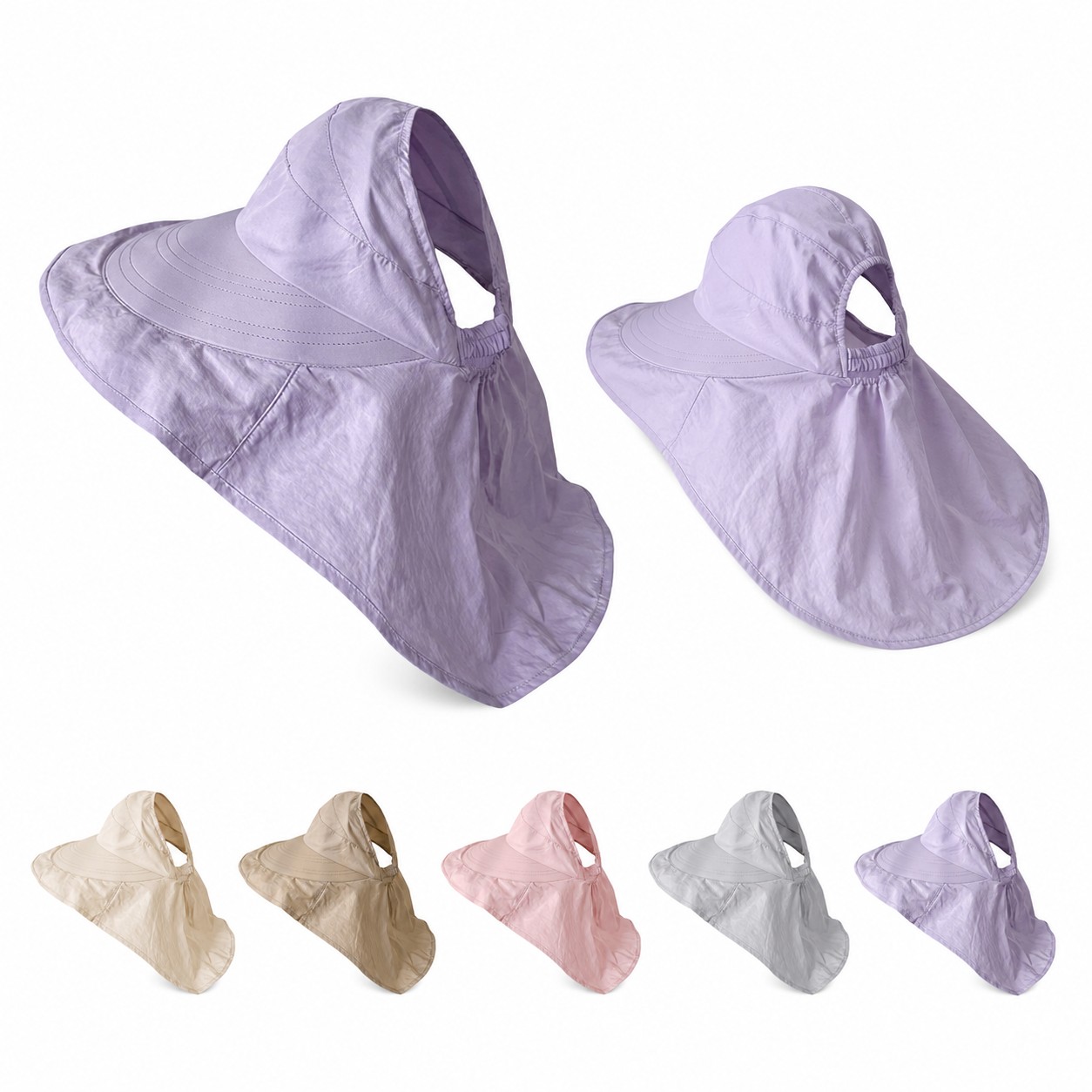 Polyester Cape Sun Hat