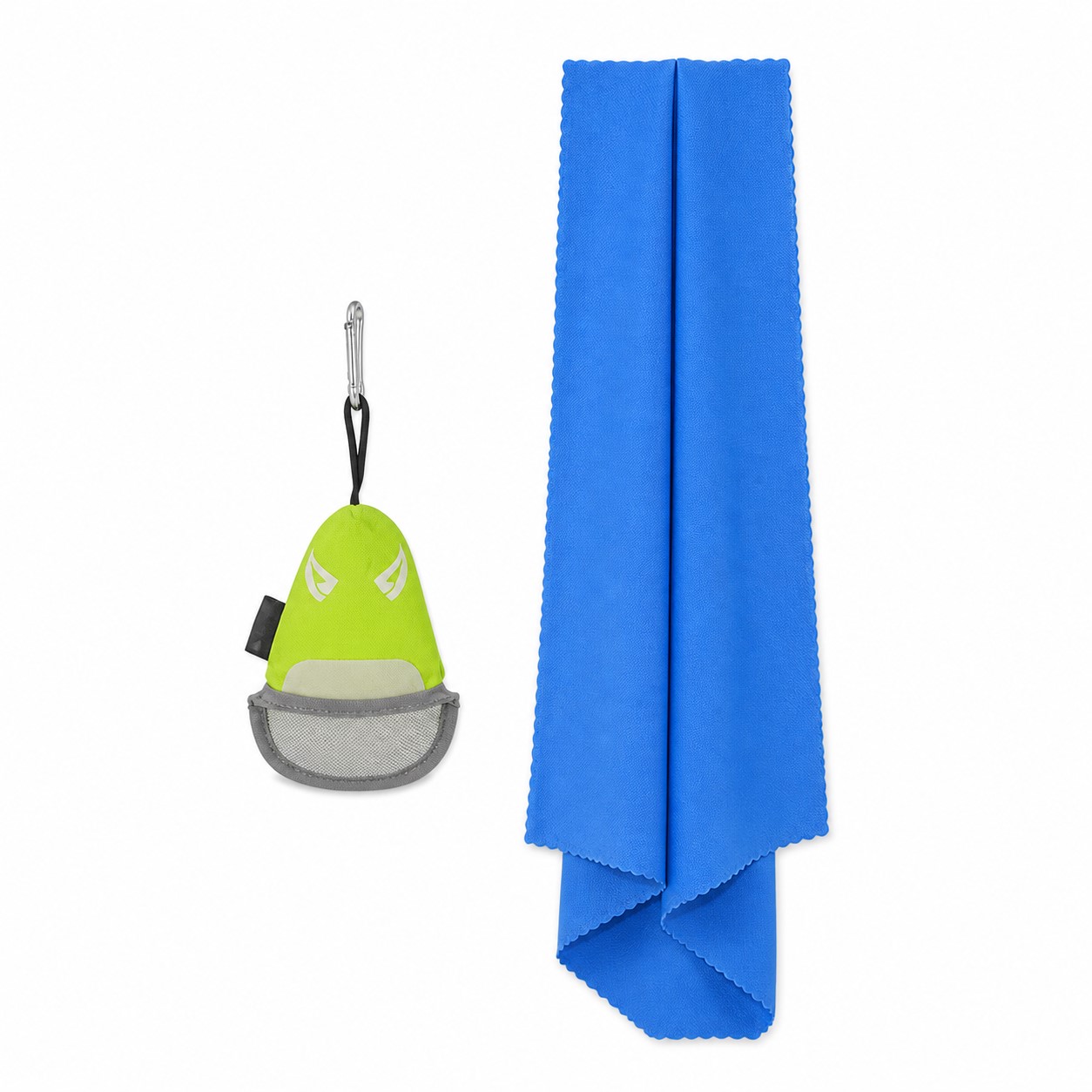 Compact Quick Dry Travel Towel With Carabiner — view 2