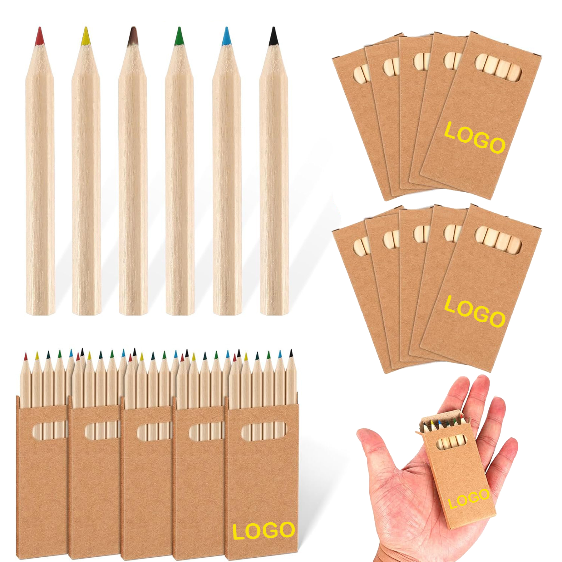 Mini Wood Colored Pencil Set